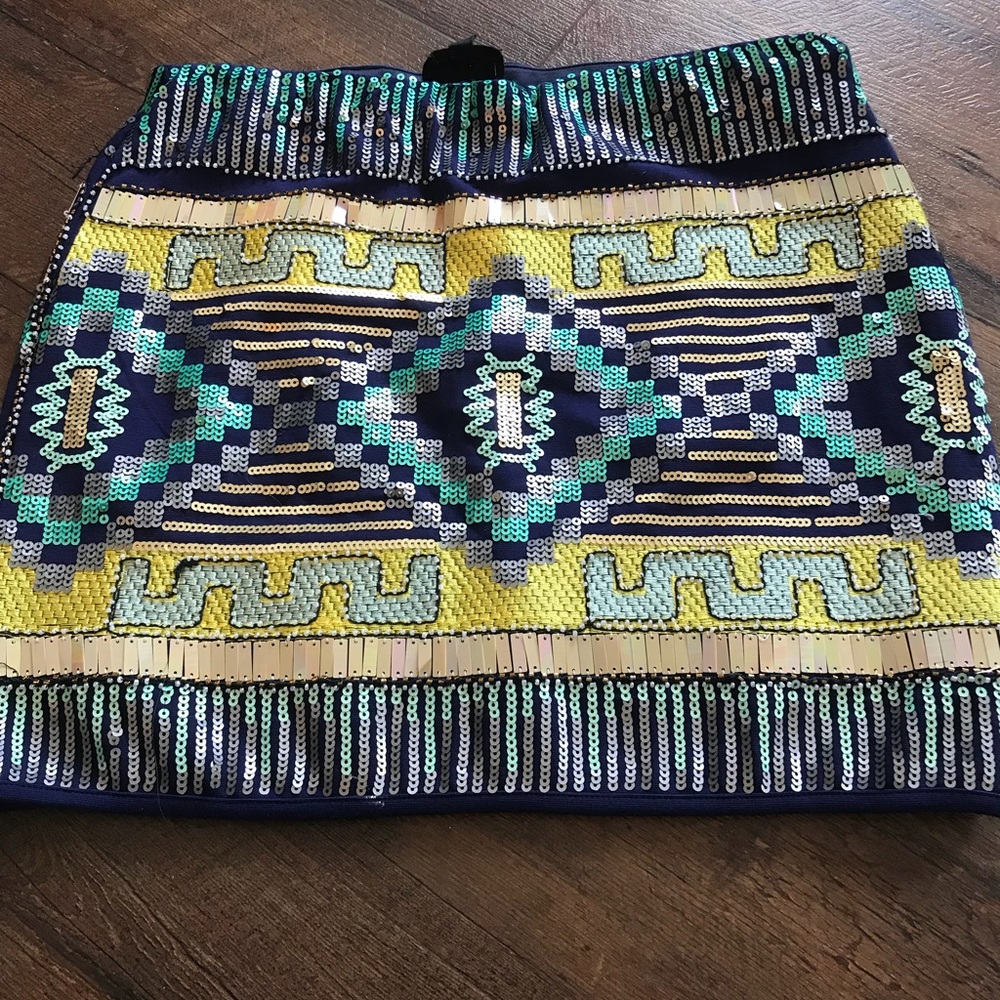 Sequined mini skirt
